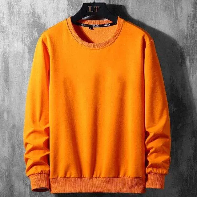 Herren Hoodies Plus Größe 8XL 9XL Herren Orange Hoody Frühling Herbst Pullover Schwarz Streetwear Übergroßes männliches Sweatshirt
