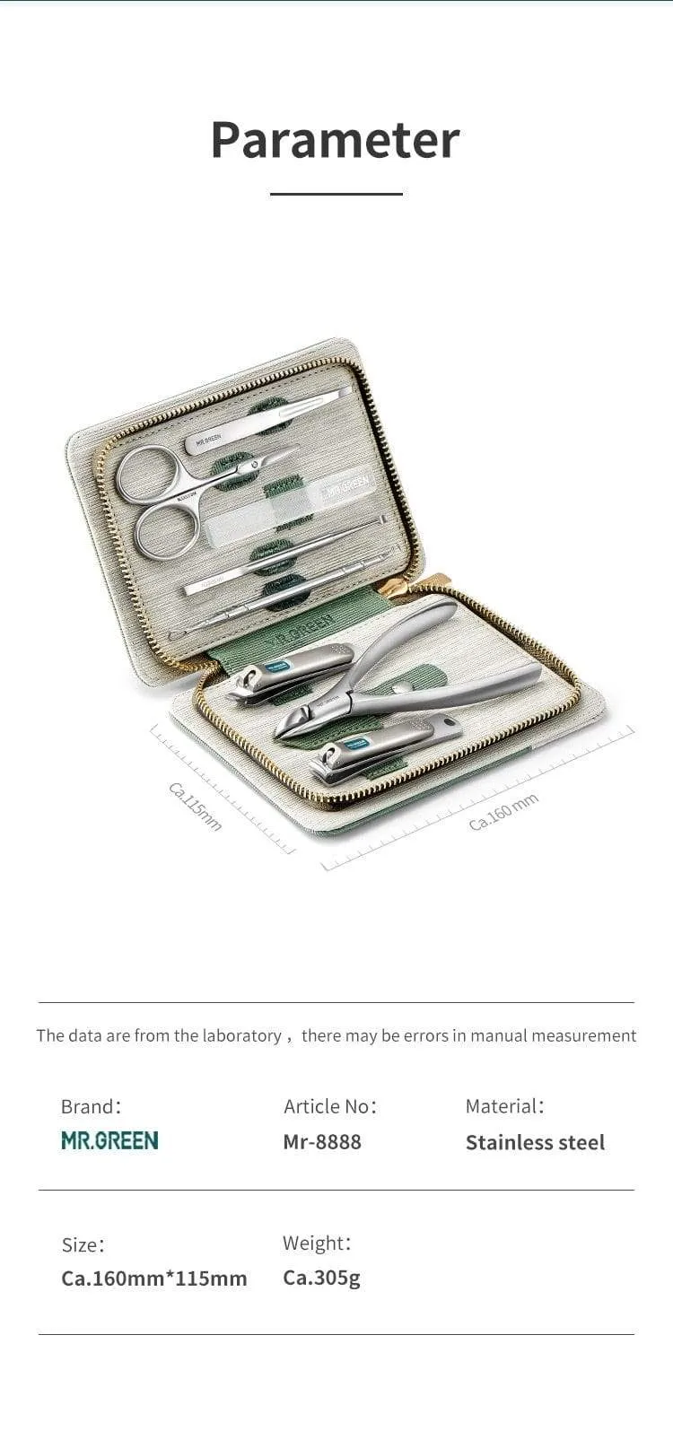 Maniküre Set Pediküre Sets Nagelknipser Edelstahl Professionelle Nagelschneider Werkzeuge mit Reiseetui Kit