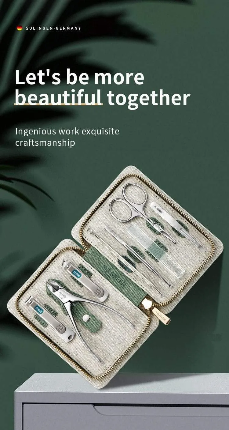 Maniküre Set Pediküre Sets Nagelknipser Edelstahl Professionelle Nagelschneider Werkzeuge mit Reiseetui Kit
