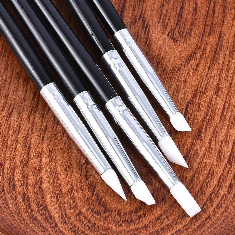 5 Teile/sätze Nail art Stift 2 In 1 Doppel Enden Punktierung Zeichnung Malerei UV Gel Liner Polnischen Pinsel Set Nagel kunst Punktierung Werkzeuge