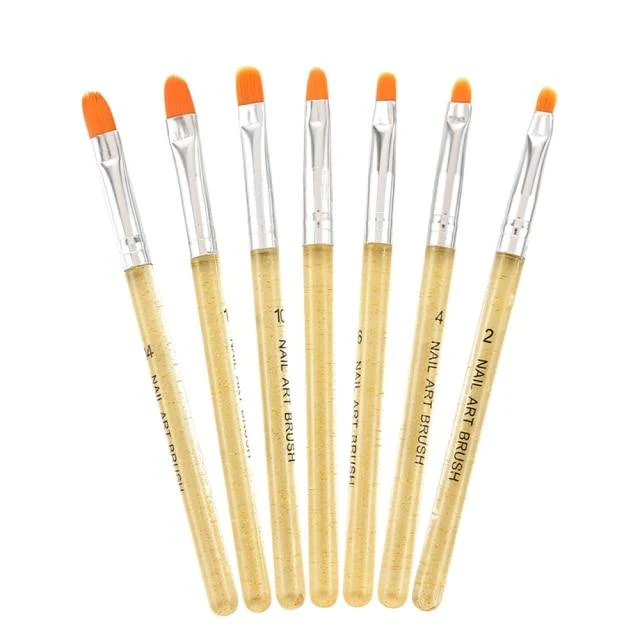 5 Teile/sätze Nail art Stift 2 In 1 Doppel Enden Punktierung Zeichnung Malerei UV Gel Liner Polnischen Pinsel Set Nagel kunst Punktierung Werkzeuge