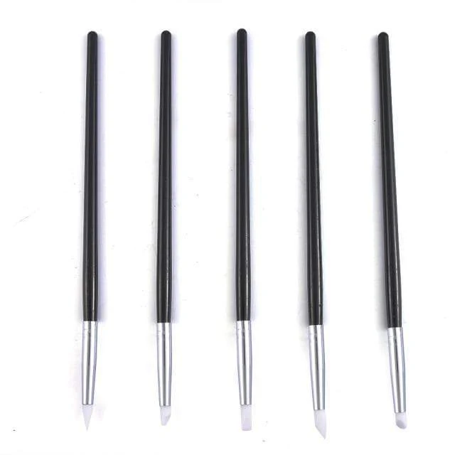 5 Teile/sätze Nail art Stift 2 In 1 Doppel Enden Punktierung Zeichnung Malerei UV Gel Liner Polnischen Pinsel Set Nagel kunst Punktierung Werkzeuge