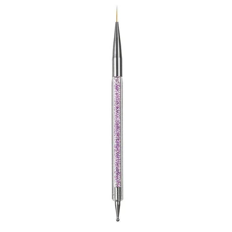 5 Teile/sätze Nail art Stift 2 In 1 Doppel Enden Punktierung Zeichnung Malerei UV Gel Liner Polnischen Pinsel Set Nagel kunst Punktierung Werkzeuge