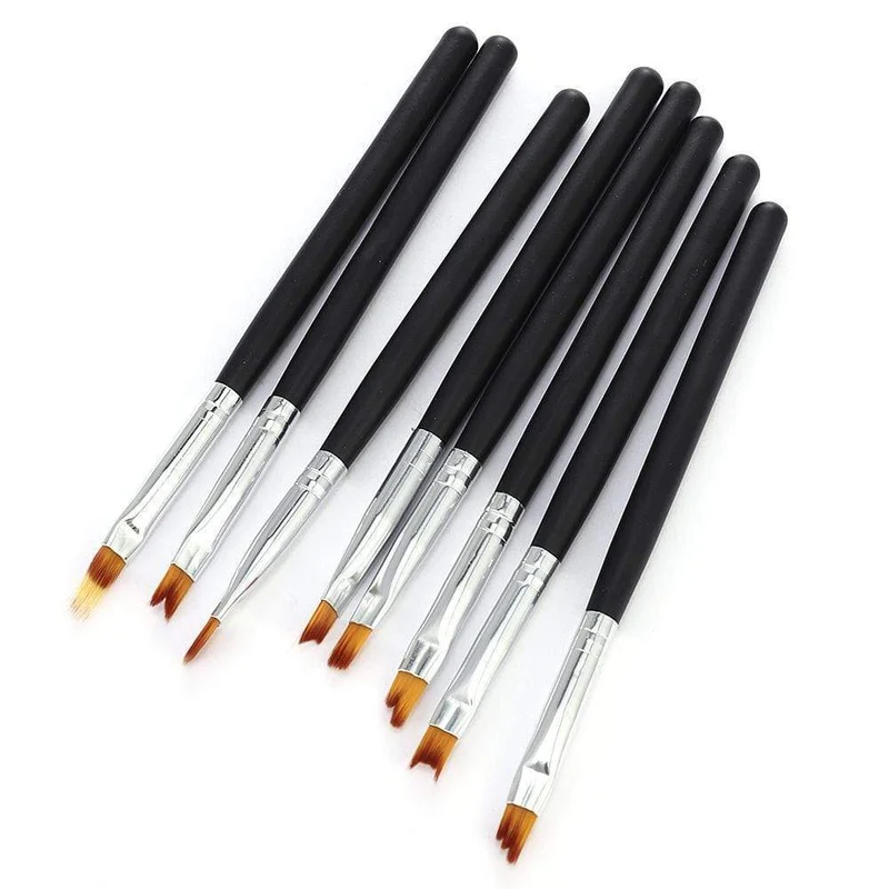 5 Teile/sätze Nail art Stift 2 In 1 Doppel Enden Punktierung Zeichnung Malerei UV Gel Liner Polnischen Pinsel Set Nagel kunst Punktierung Werkzeuge