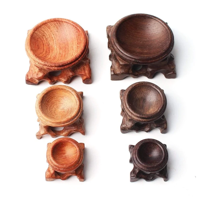 Holzhandwerk-Ausstellungsstand-Sockel-Sockel-Fundament für Kristallkugel-Kugel-Kugel-Kugel-Ei Niedlich
