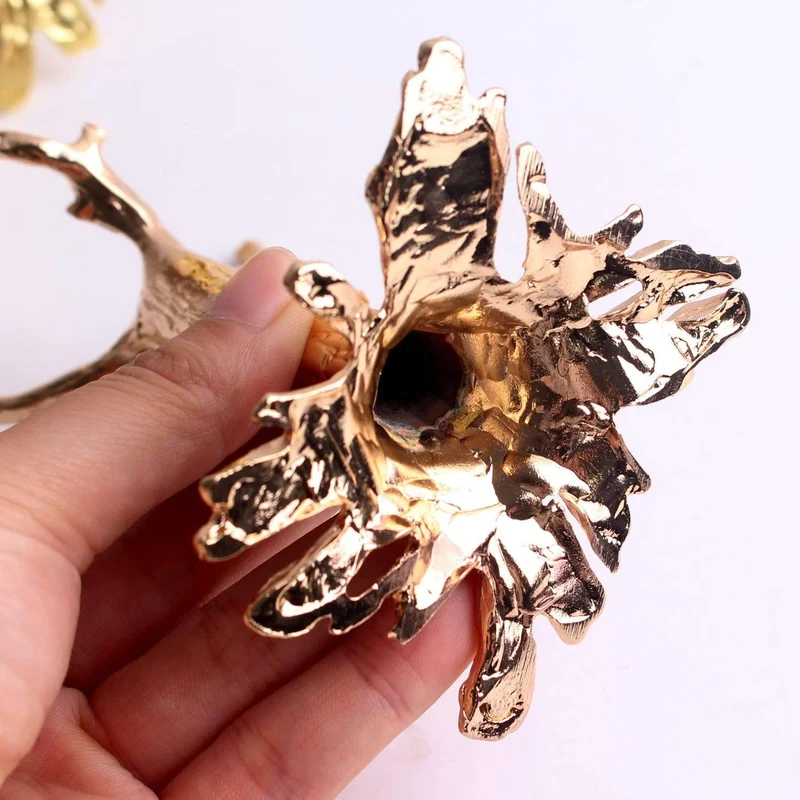 1 STÜCK Goldsplitter Dendritischer Metall-Bastelständer Baumförmiger Sockel Kristallkugel-Basisfundament für Kristallei und Kugelkugel