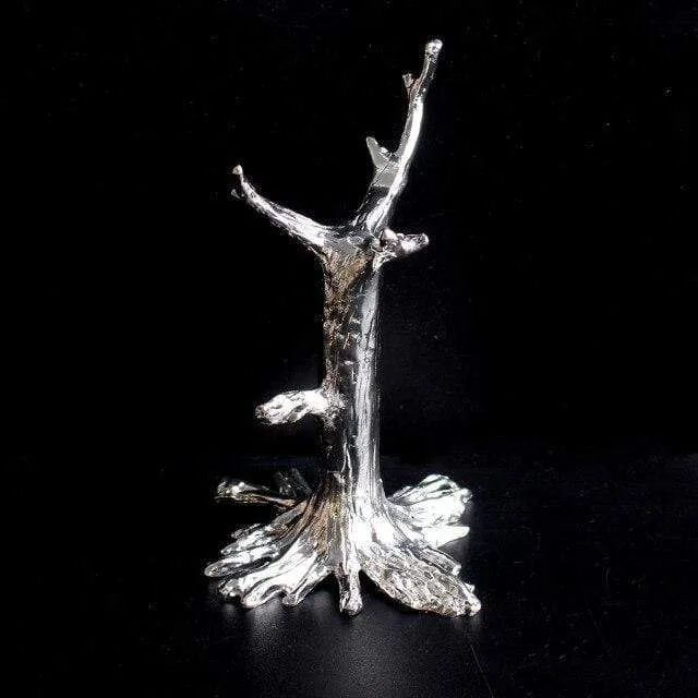1 STÜCK Goldsplitter Dendritischer Metall-Bastelständer Baumförmiger Sockel Kristallkugel-Basisfundament für Kristallei und Kugelkugel