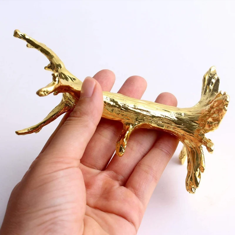 1 STÜCK Goldsplitter Dendritischer Metall-Bastelständer Baumförmiger Sockel Kristallkugel-Basisfundament für Kristallei und Kugelkugel