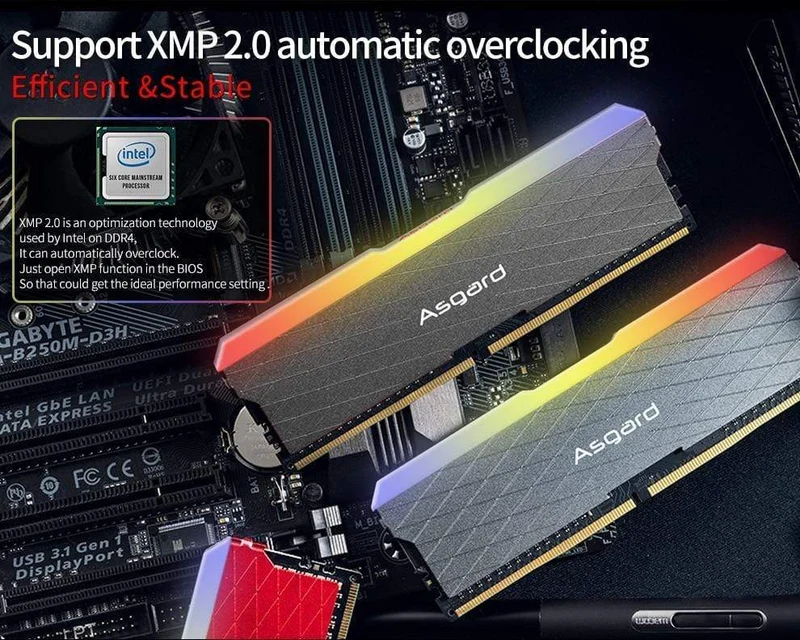 DDR4 RAM RGB RAM PC W2-Serie RAM 16 GB 32 GB 3200 MHz RGB DIMM Desktop-Speicher XMP 16 GB 32 GB RAM hohe Leistung