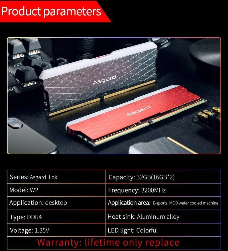 DDR4 RAM RGB RAM PC W2-Serie RAM 16 GB 32 GB 3200 MHz RGB DIMM Desktop-Speicher XMP 16 GB 32 GB RAM hohe Leistung