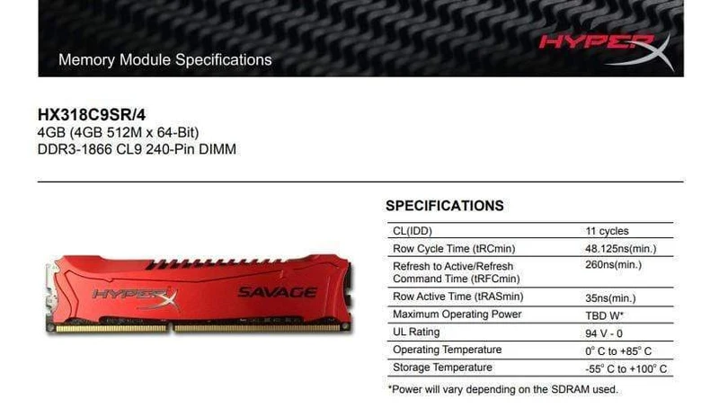 Kingston HyperX Savage Memory RAM DDR3 4G 8G 1600 MHz 1866 MHz 2133 MHz 2400 MHz 4 GB 8 GB 1.5 V PC3-12800 240-Pin-DIMM Für den Desktop