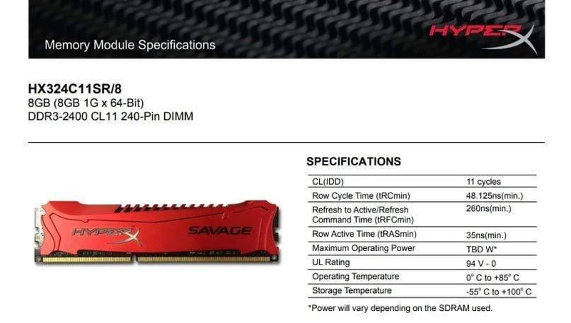 Kingston HyperX Savage Memory RAM DDR3 4G 8G 1600 MHz 1866 MHz 2133 MHz 2400 MHz 4 GB 8 GB 1.5 V PC3-12800 240-Pin-DIMM Für den Desktop