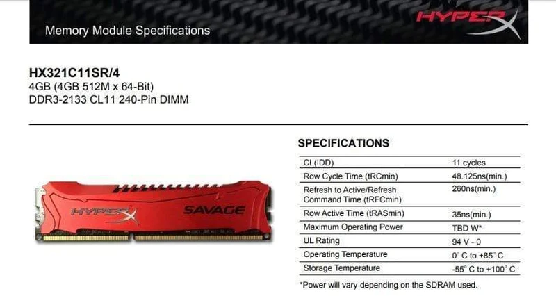 Kingston HyperX Savage Memory RAM DDR3 4G 8G 1600 MHz 1866 MHz 2133 MHz 2400 MHz 4 GB 8 GB 1.5 V PC3-12800 240-Pin-DIMM Für den Desktop