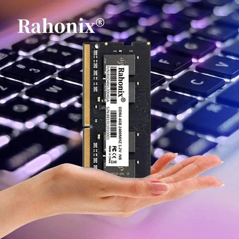 DDR4-Laptop-Speicher RAM 8GB 16GB 2400 2666MHz Speicher 4GB 2133 2400MHz Sodimm Rahonix DDR4 Notebook Memoria Hohe Leistung