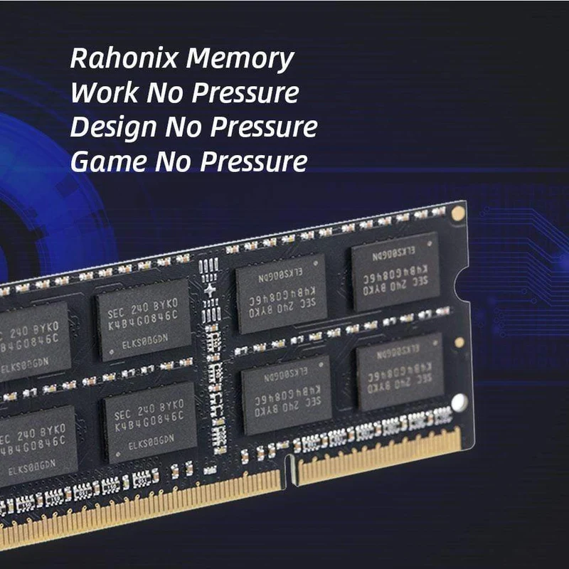 DDR4-Laptop-Speicher RAM 8GB 16GB 2400 2666MHz Speicher 4GB 2133 2400MHz Sodimm Rahonix DDR4 Notebook Memoria Hohe Leistung