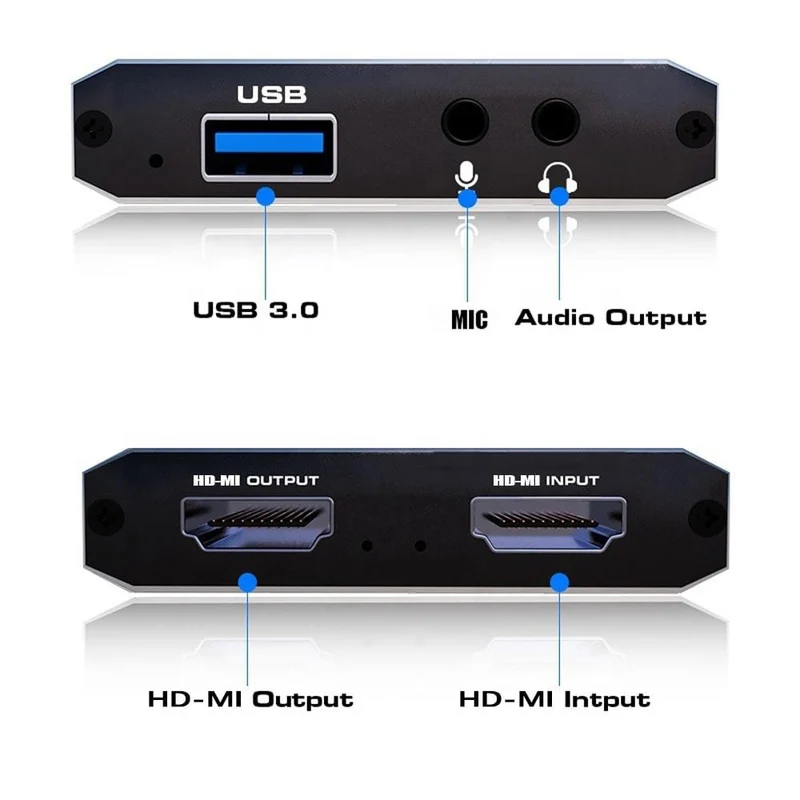 Videoaufnahmekarte für Live-Streaming 1080P 4K USB3.0 HDMI Videoaufnahmekarten-Switch-Spiel für PS4 Xbox Recording Box