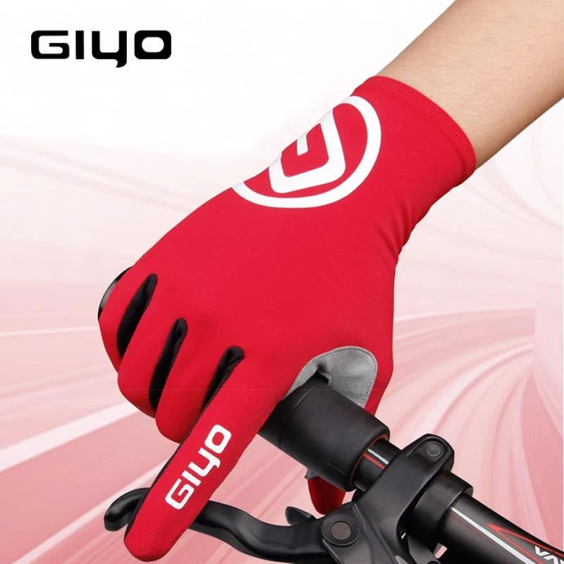 Fahrradhandschuhe, lang, mit vollen Fingern, Sport-Touchscreen, Gel, Sport, Damen und Herren, Sommer, Langfingerhandschuhe, MTB, Rennrad