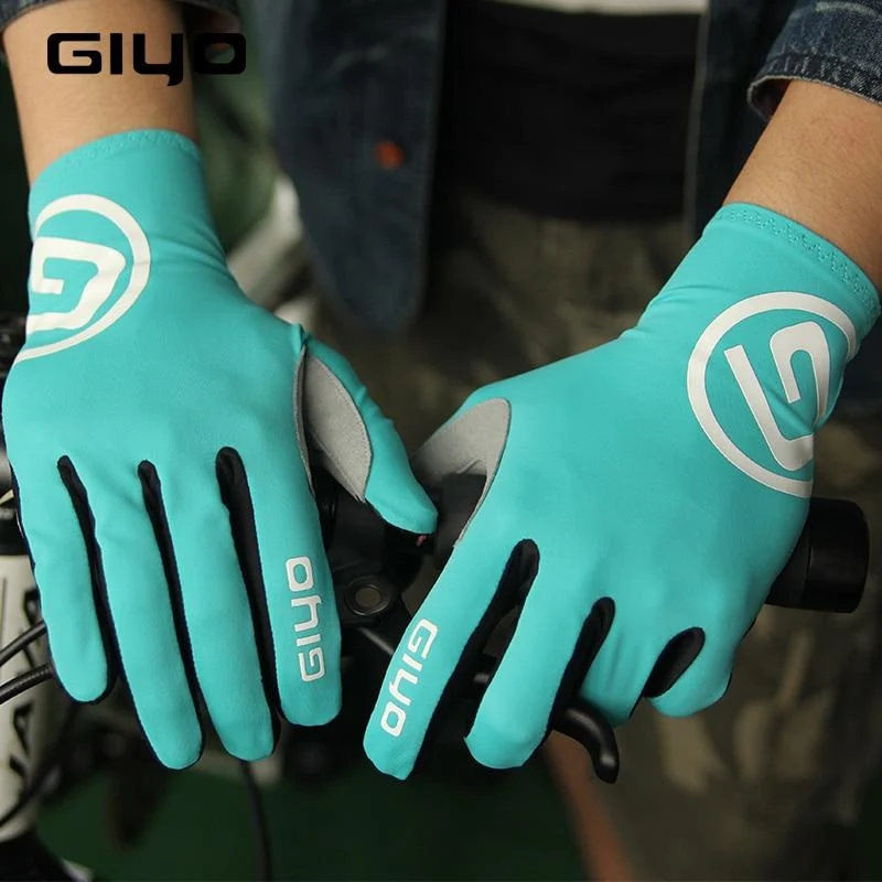 Fahrradhandschuhe, lang, mit vollen Fingern, Sport-Touchscreen, Gel, Sport, Damen und Herren, Sommer, Langfingerhandschuhe, MTB, Rennrad