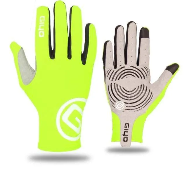 Fahrradhandschuhe, lang, mit vollen Fingern, Sport-Touchscreen, Gel, Sport, Damen und Herren, Sommer, Langfingerhandschuhe, MTB, Rennrad