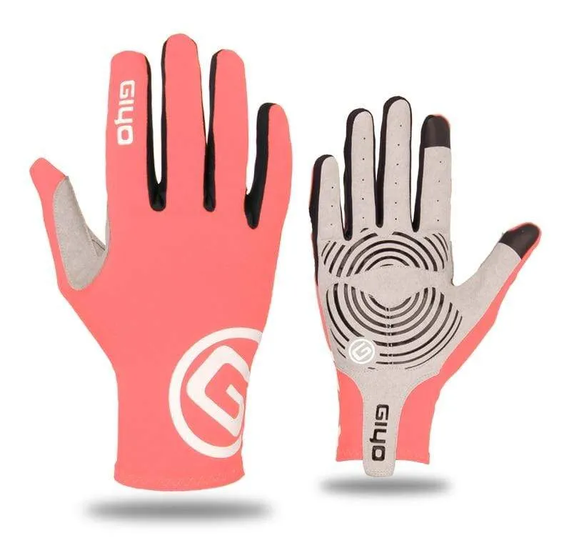 Fahrradhandschuhe, lang, mit vollen Fingern, Sport-Touchscreen, Gel, Sport, Damen und Herren, Sommer, Langfingerhandschuhe, MTB, Rennrad