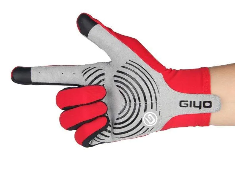 Fahrradhandschuhe, lang, mit vollen Fingern, Sport-Touchscreen, Gel, Sport, Damen und Herren, Sommer, Langfingerhandschuhe, MTB, Rennrad