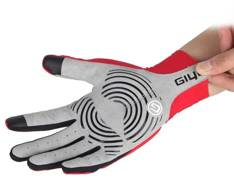 Fahrradhandschuhe, lang, mit vollen Fingern, Sport-Touchscreen, Gel, Sport, Damen und Herren, Sommer, Langfingerhandschuhe, MTB, Rennrad