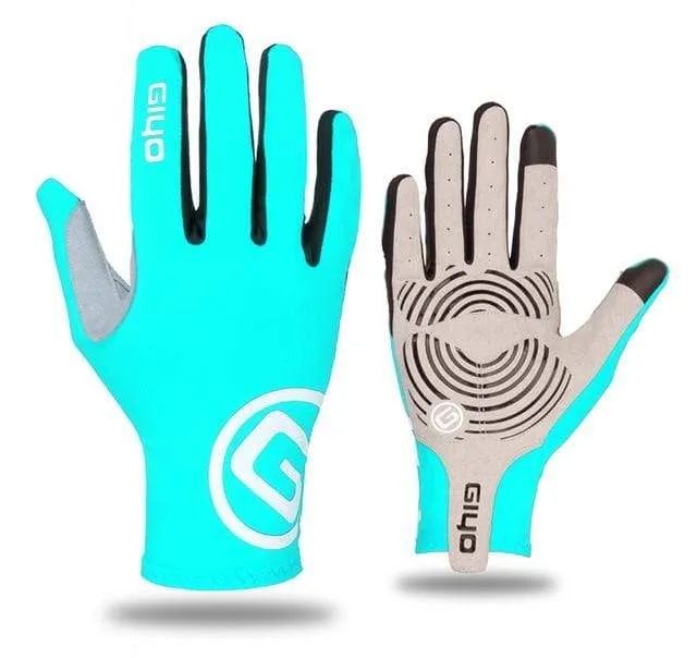 Fahrradhandschuhe, lang, mit vollen Fingern, Sport-Touchscreen, Gel, Sport, Damen und Herren, Sommer, Langfingerhandschuhe, MTB, Rennrad
