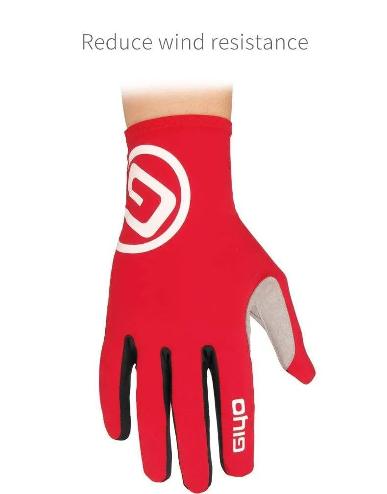 Fahrradhandschuhe, lang, mit vollen Fingern, Sport-Touchscreen, Gel, Sport, Damen und Herren, Sommer, Langfingerhandschuhe, MTB, Rennrad