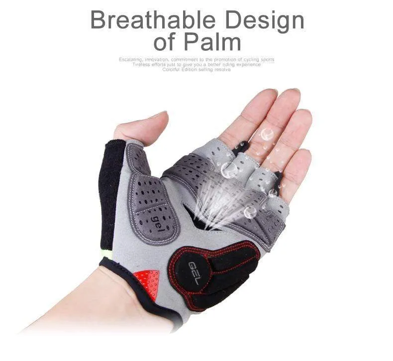 Sommer Fahrradhandschuhe Gel Halbfinger Stoßfeste Sport Gym Handschuhe MTB Mountainbike Fahrradhandschuhe Für Männer/Frauen Anti-skip