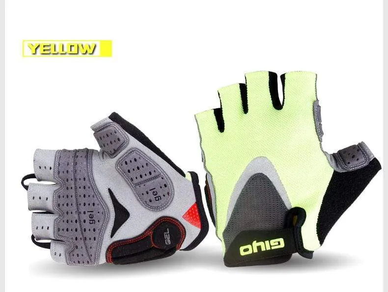 Sommer Fahrradhandschuhe Gel Halbfinger Stoßfeste Sport Gym Handschuhe MTB Mountainbike Fahrradhandschuhe Für Männer/Frauen Anti-skip