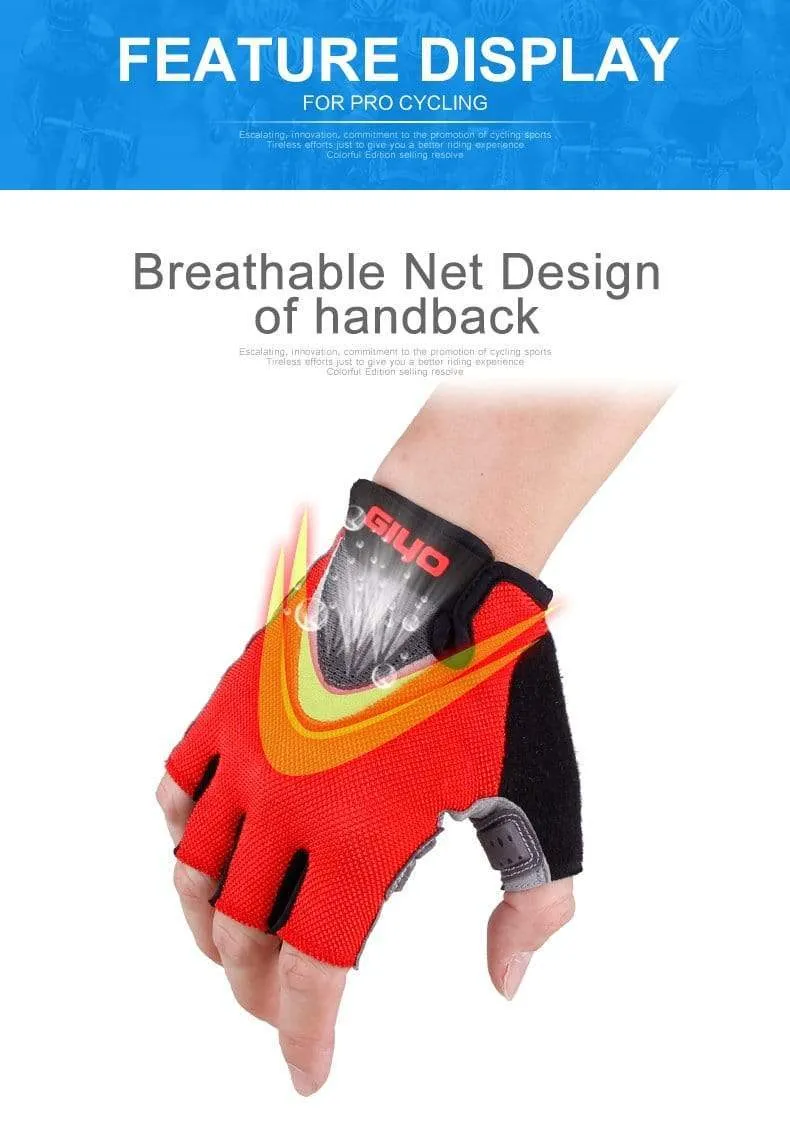 Sommer Fahrradhandschuhe Gel Halbfinger Stoßfeste Sport Gym Handschuhe MTB Mountainbike Fahrradhandschuhe Für Männer/Frauen Anti-skip