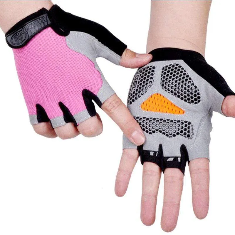 Halbfingerhandschuhe für Männer und Frauen, Radfahren, Body Tactics, Outdoor-Handschuhe, Sport, rutschfest, atmungsaktiv, schützende Halbfingerhandschuhe