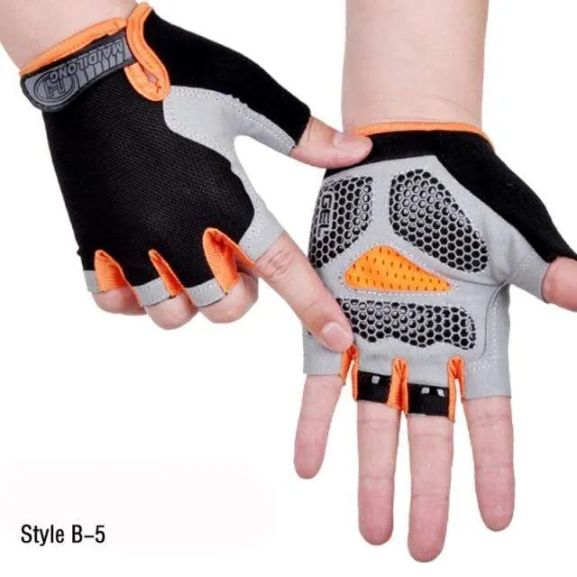 Halbfingerhandschuhe für Männer und Frauen, Radfahren, Body Tactics, Outdoor-Handschuhe, Sport, rutschfest, atmungsaktiv, schützende Halbfingerhandschuhe