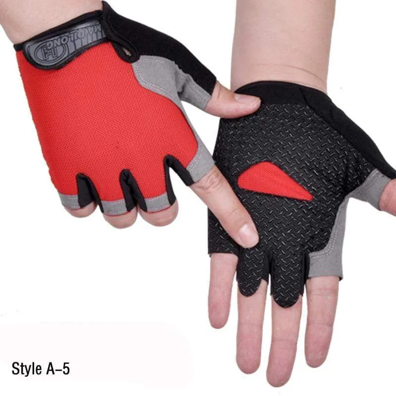 Halbfingerhandschuhe für Männer und Frauen, Radfahren, Body Tactics, Outdoor-Handschuhe, Sport, rutschfest, atmungsaktiv, schützende Halbfingerhandschuhe