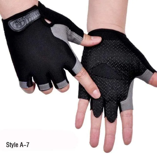 Halbfingerhandschuhe für Männer und Frauen, Radfahren, Body Tactics, Outdoor-Handschuhe, Sport, rutschfest, atmungsaktiv, schützende Halbfingerhandschuhe