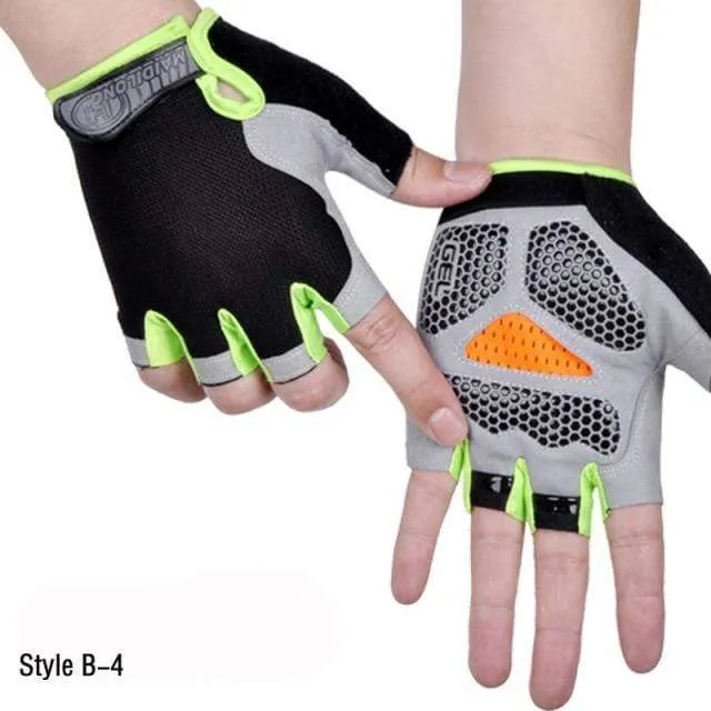 Halbfingerhandschuhe für Männer und Frauen, Radfahren, Body Tactics, Outdoor-Handschuhe, Sport, rutschfest, atmungsaktiv, schützende Halbfingerhandschuhe
