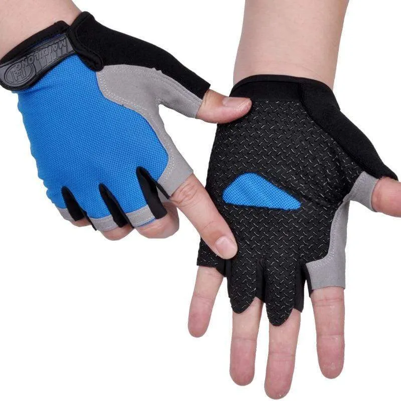 Halbfingerhandschuhe für Männer und Frauen, Radfahren, Body Tactics, Outdoor-Handschuhe, Sport, rutschfest, atmungsaktiv, schützende Halbfingerhandschuhe