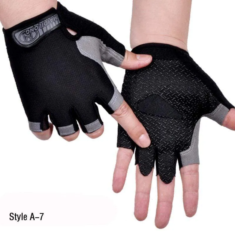 Halbfingerhandschuhe für Männer und Frauen, Radfahren, Body Tactics, Outdoor-Handschuhe, Sport, rutschfest, atmungsaktiv, schützende Halbfingerhandschuhe