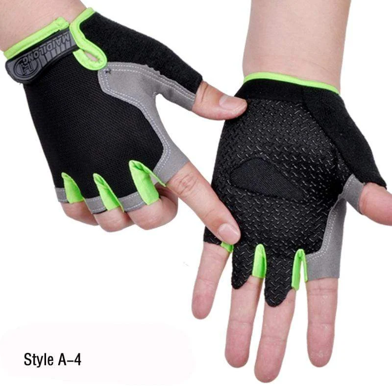 Halbfingerhandschuhe für Männer und Frauen, Radfahren, Body Tactics, Outdoor-Handschuhe, Sport, rutschfest, atmungsaktiv, schützende Halbfingerhandschuhe