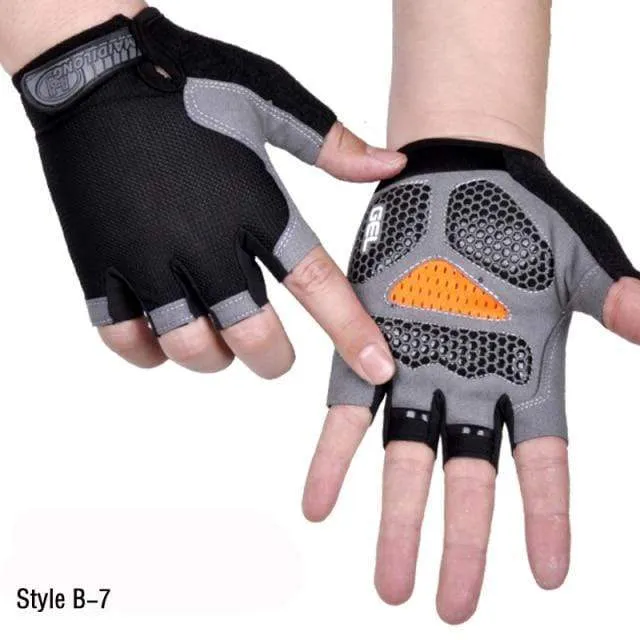 Halbfingerhandschuhe für Männer und Frauen, Radfahren, Body Tactics, Outdoor-Handschuhe, Sport, rutschfest, atmungsaktiv, schützende Halbfingerhandschuhe
