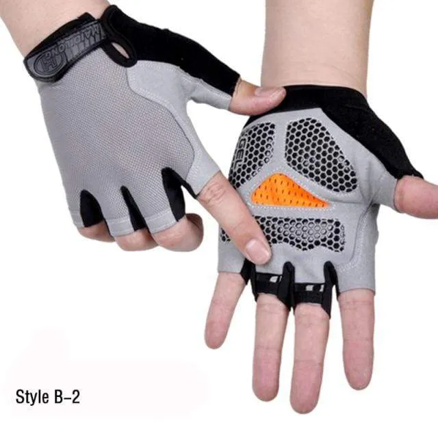 Halbfingerhandschuhe für Männer und Frauen, Radfahren, Body Tactics, Outdoor-Handschuhe, Sport, rutschfest, atmungsaktiv, schützende Halbfingerhandschuhe