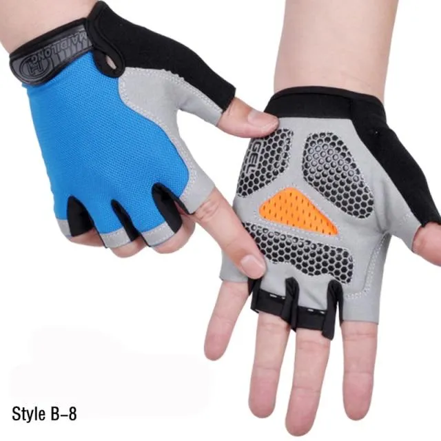 Halbfingerhandschuhe für Männer und Frauen, Radfahren, Body Tactics, Outdoor-Handschuhe, Sport, rutschfest, atmungsaktiv, schützende Halbfingerhandschuhe
