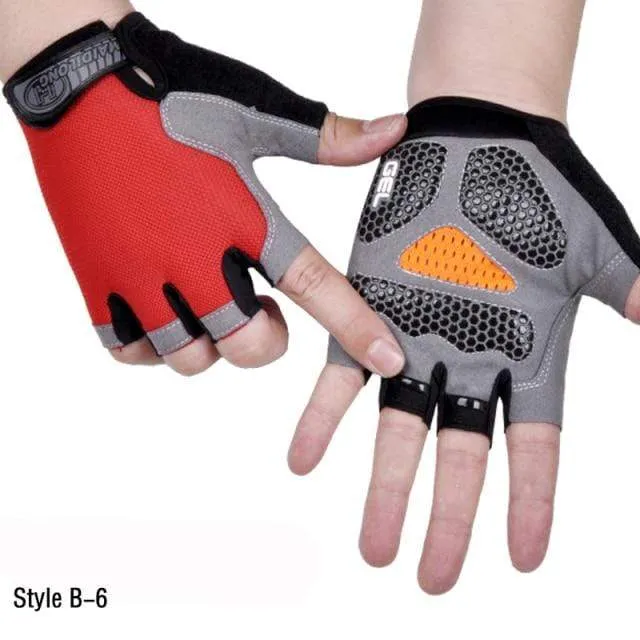 Halbfingerhandschuhe für Männer und Frauen, Radfahren, Body Tactics, Outdoor-Handschuhe, Sport, rutschfest, atmungsaktiv, schützende Halbfingerhandschuhe
