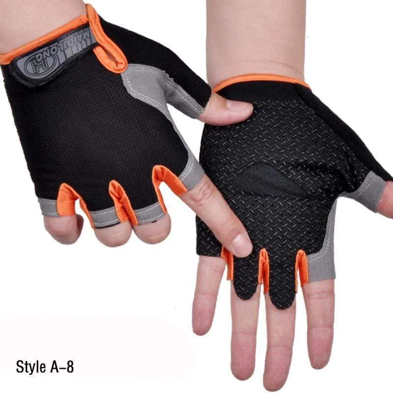 Halbfingerhandschuhe für Männer und Frauen, Radfahren, Body Tactics, Outdoor-Handschuhe, Sport, rutschfest, atmungsaktiv, schützende Halbfingerhandschuhe