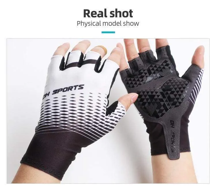 1 Paar Halb-/Vollfinger-Fahrradhandschuhe mit 1 Paar Fahrradsocken für Männer und Frauen, Sport-Fahrradhandschuhe, Rennrad-Set