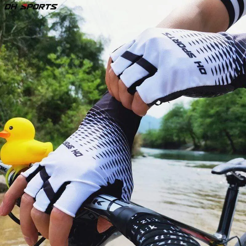 1 Paar Halb-/Vollfinger-Fahrradhandschuhe mit 1 Paar Fahrradsocken für Männer und Frauen, Sport-Fahrradhandschuhe, Rennrad-Set