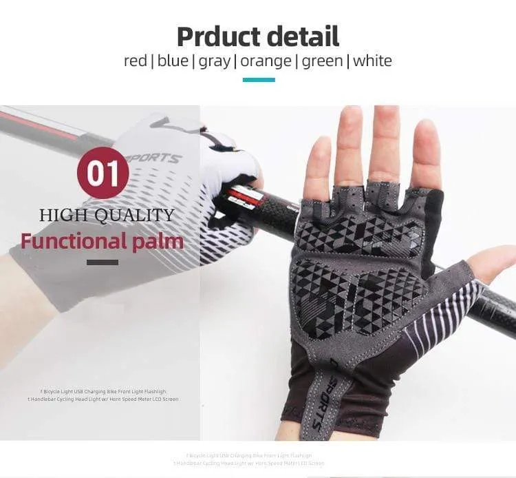 1 Paar Halb-/Vollfinger-Fahrradhandschuhe mit 1 Paar Fahrradsocken für Männer und Frauen, Sport-Fahrradhandschuhe, Rennrad-Set