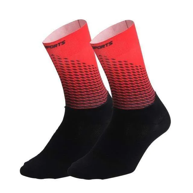 1 Paar Halb-/Vollfinger-Fahrradhandschuhe mit 1 Paar Fahrradsocken für Männer und Frauen, Sport-Fahrradhandschuhe, Rennrad-Set