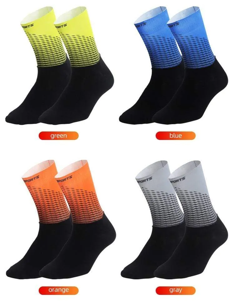 1 Paar Halb-/Vollfinger-Fahrradhandschuhe mit 1 Paar Fahrradsocken für Männer und Frauen, Sport-Fahrradhandschuhe, Rennrad-Set