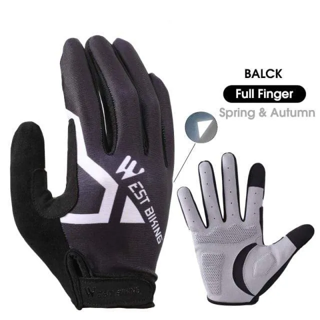 Radfahren Handschuhe Voll Finger MTB Rennrad Fahrrad Handschuhe Sommer Gel Sport Handschuhe Männer Frauen Fahrrad Ausrüstung